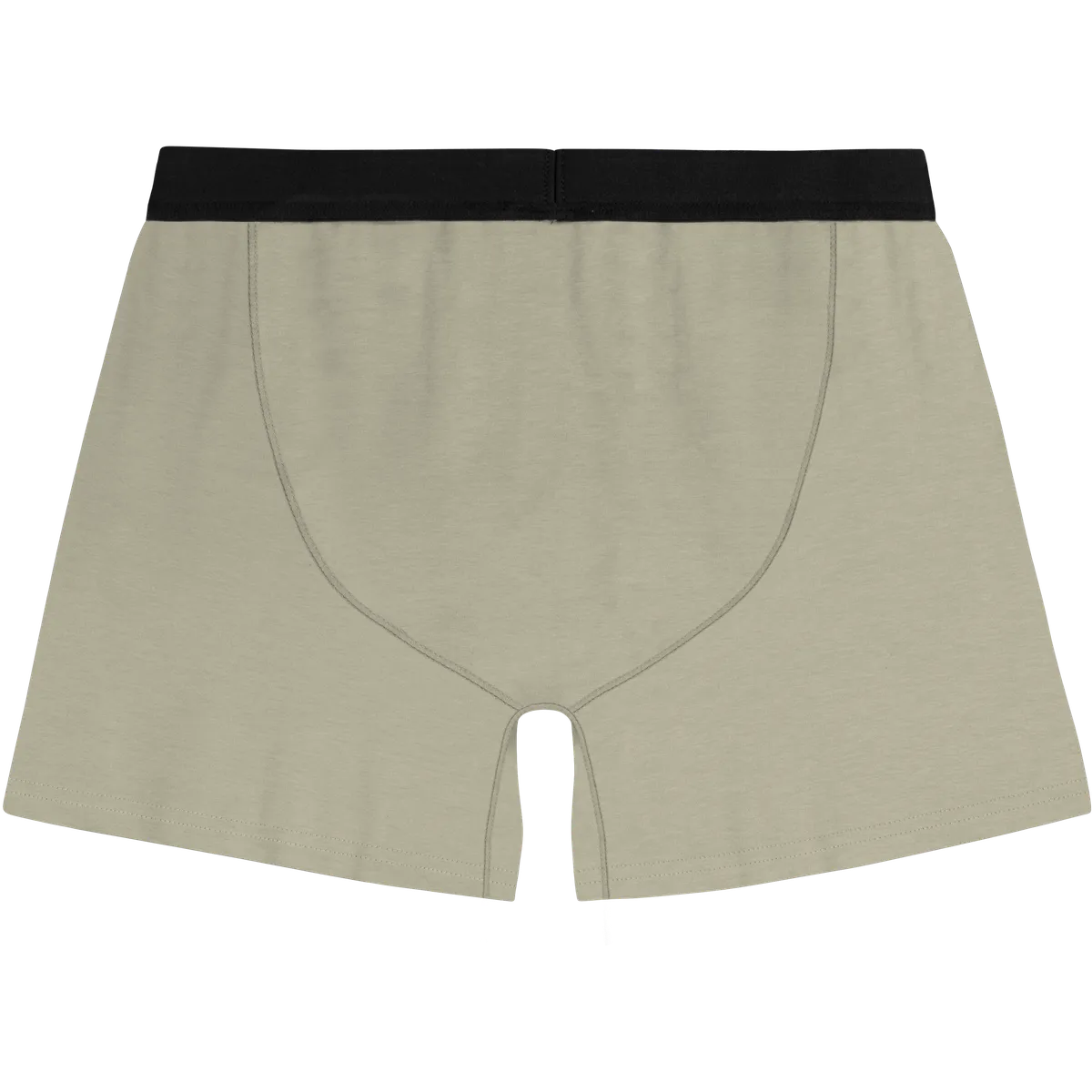 StringKing Men's Pima Cotton Boxer Briefs - Khaki Green, Back
