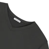 StringKing Men's FlexTech Short Sleeve V-Neck T-Shirt - Relaxed Fit, Black, Detail