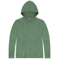 StringKing Women's Pima Cotton Lightweight Hoodie - Sharp Fit, Green, Front