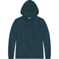 StringKing Men's Pima Jersey Hoodie - Sharp Fit, Navy, Front