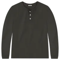 StringKing Men's Pima Jersey Henley - Sharp Fit, Peat, Front