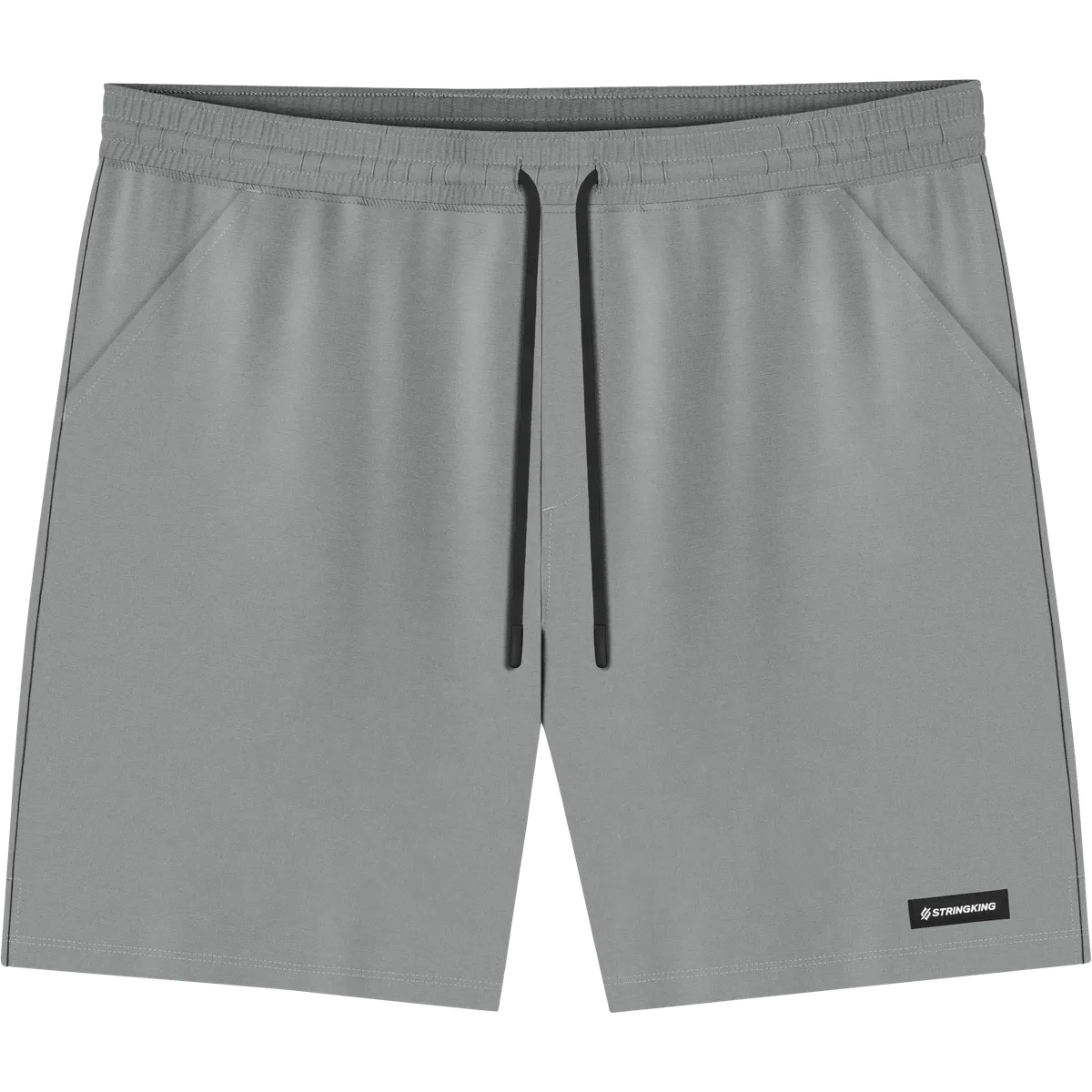 StringKing Men's Velocity Short - Sharp Fit, Gray, 5 inch, Front