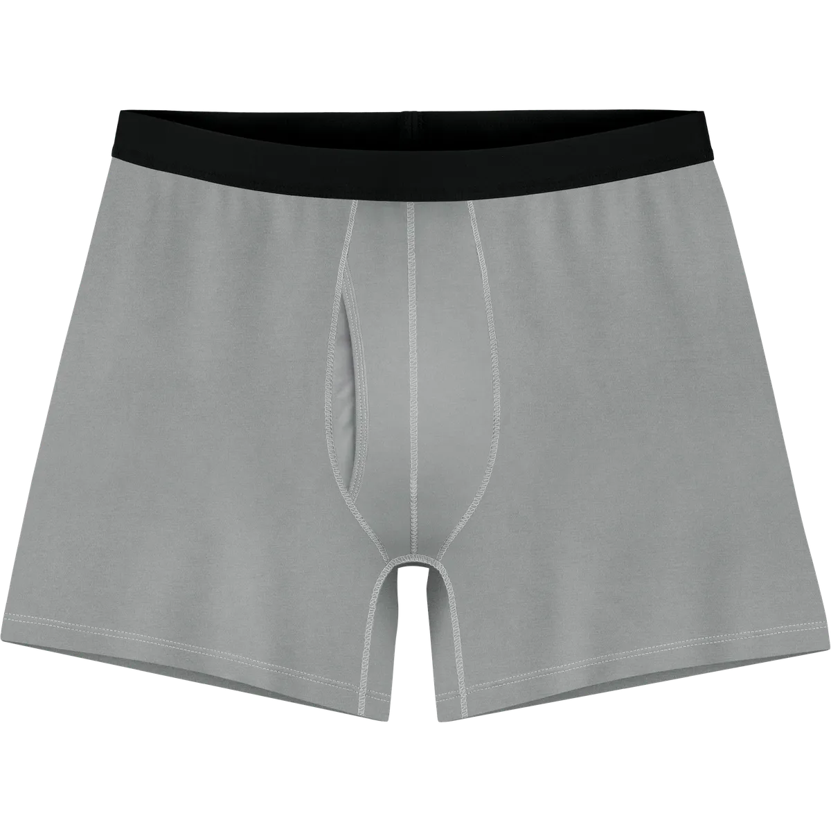 StringKing Men's StayCool Boxers - Sharp Fit, Gray, Front