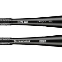 StringKing Metal Pro USSSA - Drop 10, 29" / 19 oz, Black, Bat Details, Horizontal