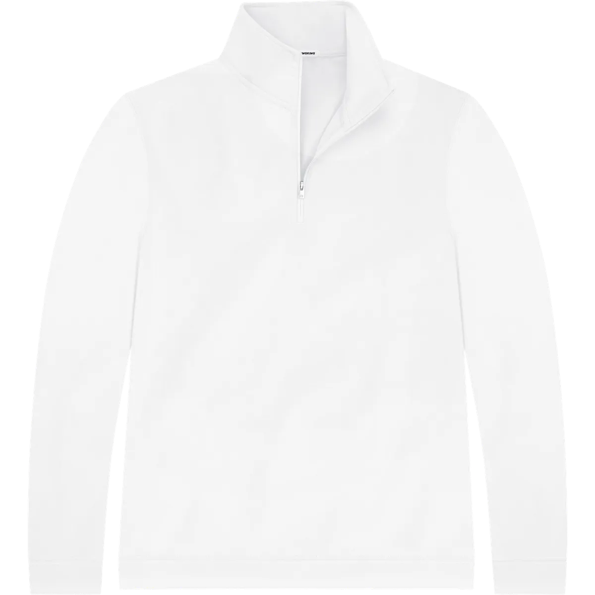 StringKing Men's StayWarm Quarter Zip - Sharp Fit, White, Front