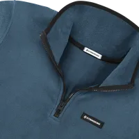 StringKing Women's Polartec Fleece Quarter Zip - Sharp Fit, Indian Teal, Detail