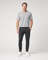 StringKing Men's StayCool Joggers - Sharp Fit, Black, Full Front - Human Model