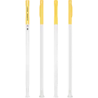 StringKing Composite 3 Faceoff - 155 Grams, White / Yellow, Full Length, Vertical, Right, Front, Left, Back