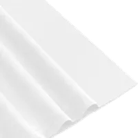 StringKing Women's Pima Terry V-Neck Tee - Relaxed Fit, White, Fabric