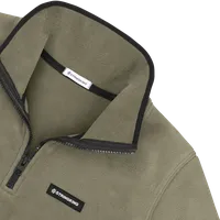 StringKing Women's Polartec Fleece Quarter Zip Pro - Relaxed Fit, Mermaid, Detail