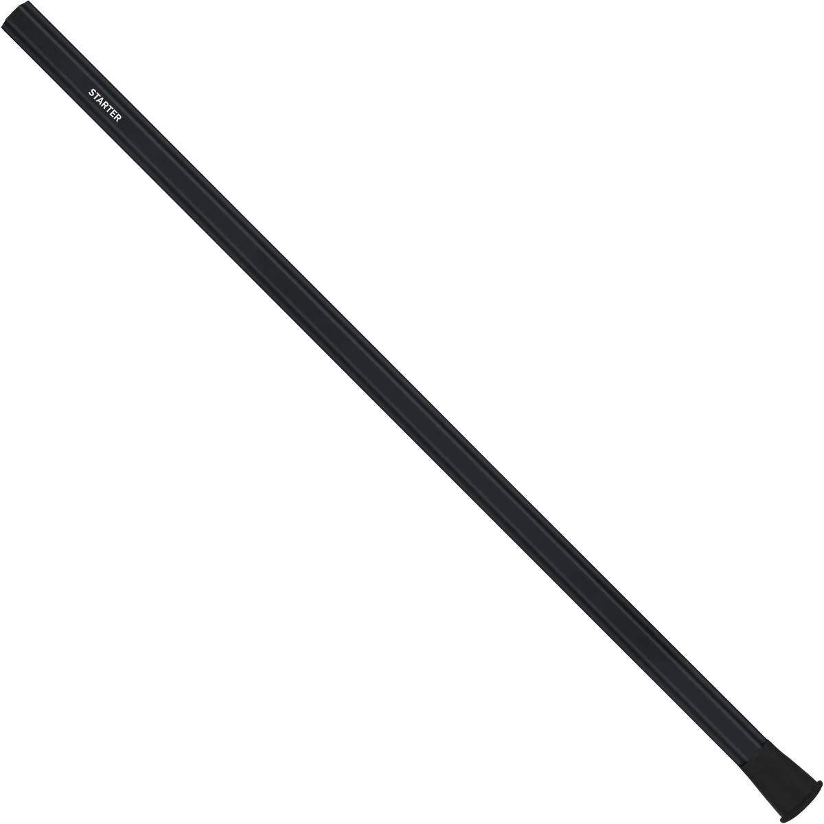 StringKing Starter Attack Shaft - 30″, Black, Full Length, Angled, Left Side, With Butt End