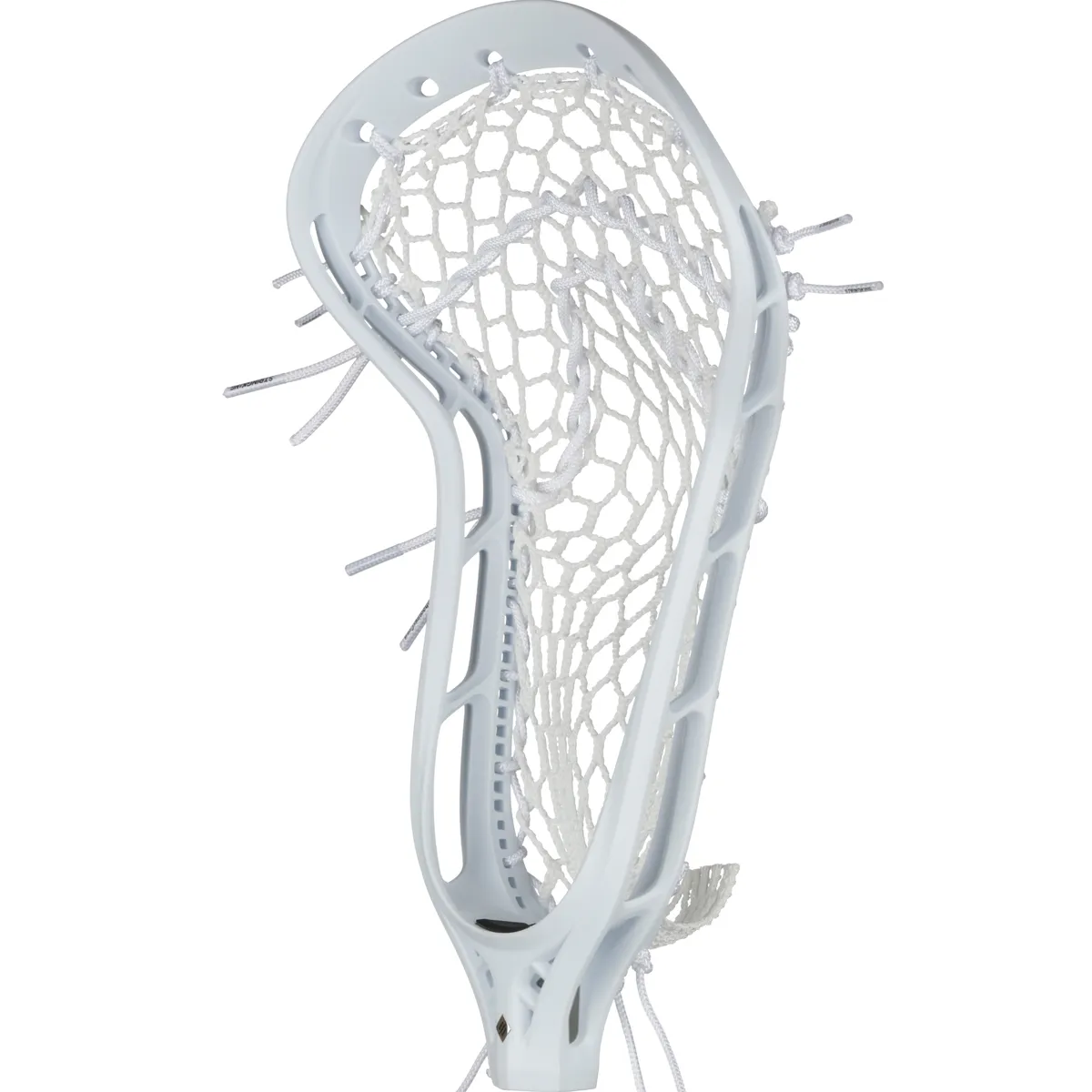 StringKing Women's Mark 2 Defense - Strung, Mid, Type 4, White / White, Strung, Angled Front