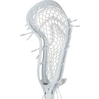 StringKing Women's Mark 2 Defense - Strung, Mid, Type 4, White / White, Strung, Angled Front