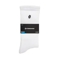 StringKing Athletic Crew Socks Packaged Large White