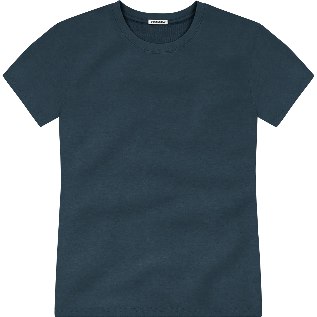 StringKing Men's Heavy Pima Cotton T-Shirt - Sharp Fit, Navy, Front
