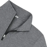 StringKing Men's FlexStyle Quarter Zip - Sharp Fit, Heather Gray, Detail