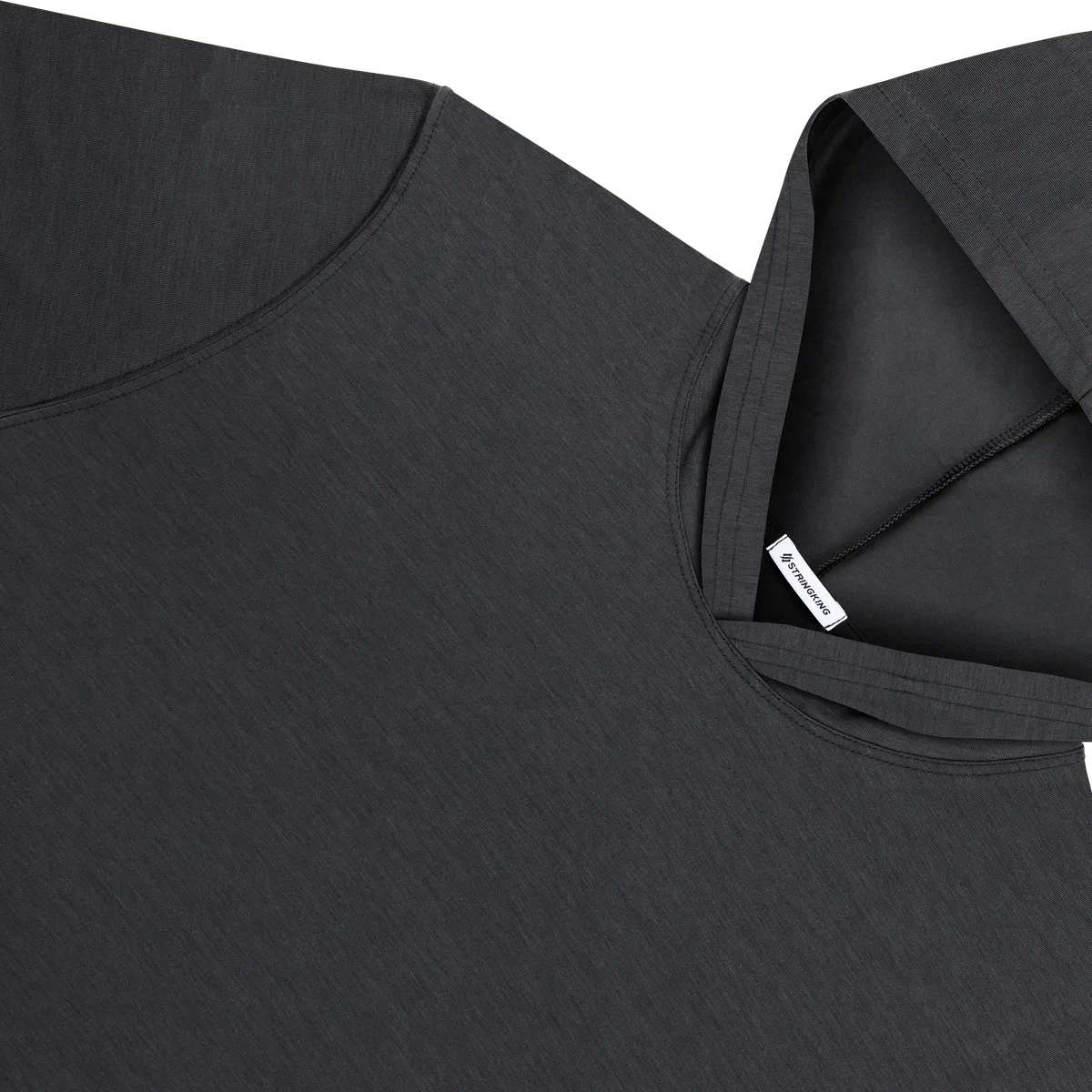 StringKing Men's FlexStyle Lightweight Hoodie - Relaxed Fit, Moonless Night, Detail