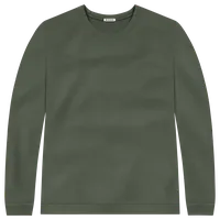 StringKing Men's Pima Cotton Crewneck Sweatshirt - Relaxed Fit, Moss, Front