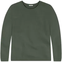 StringKing Men's Pima Terry Long Sleeve Tee - Relaxed Fit, Moss, Front