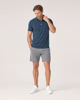 StringKing Men's Pima Jersey Classic Polo, Collar Shoulder - Human Model