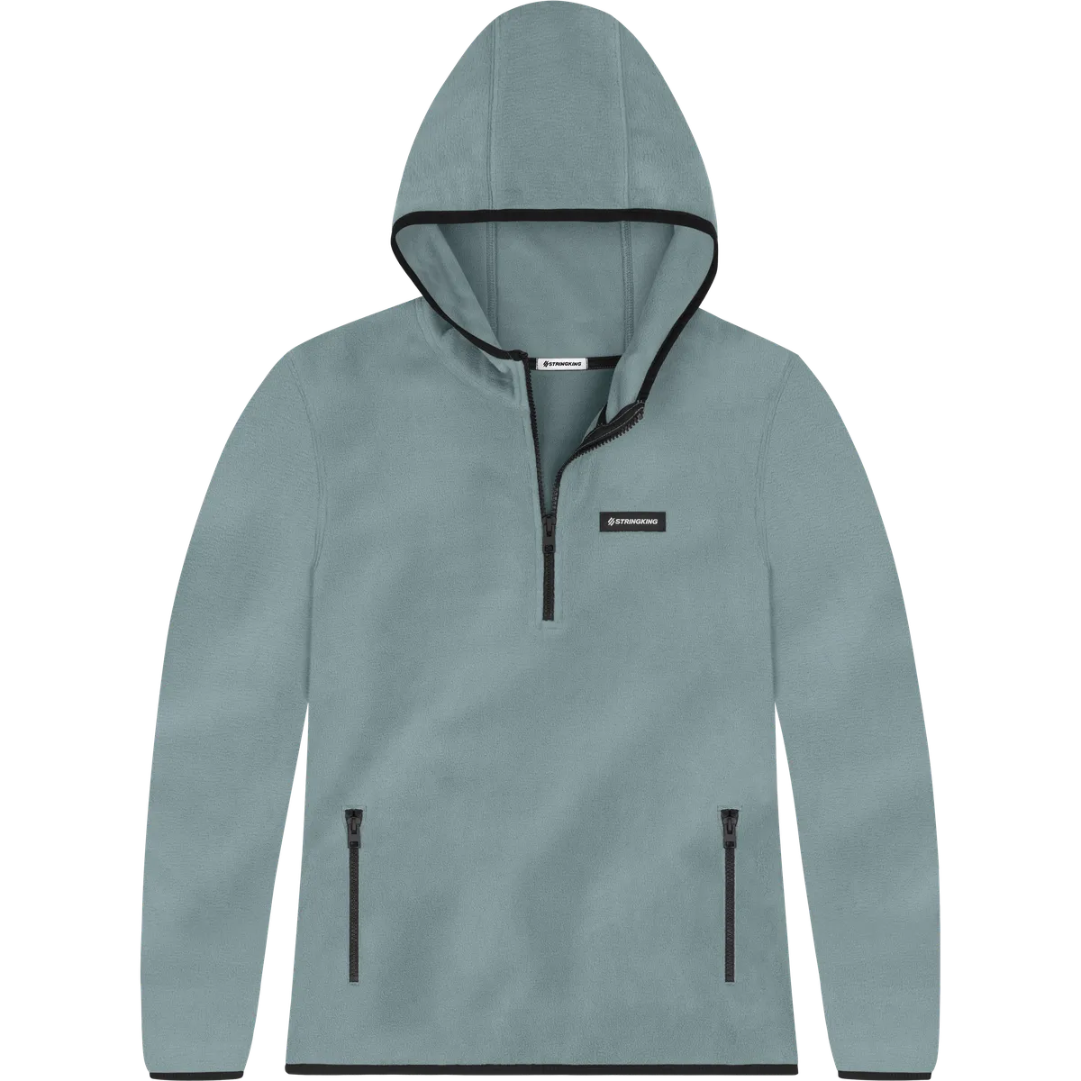 StringKing Women's Polartec Fleece Quarter Hood Pro - Sharp Fit, Slate, Front