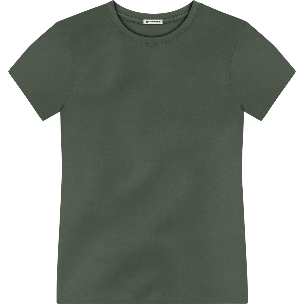 StringKing Men's Pima Jersey Tee - Sharp Fit, Moss, Front