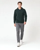 StringKing Men's Pima Terry Hoodie - Sharp Fit, Pine Grove, Full Front Angle - Human Model