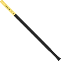 StringKing Composite 2 Pro Faceoff Bottom Lever - 175 Grams, Black / Yellow, Full Length, Angled, Left Side, With Butt End