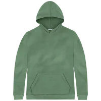 StringKing Men's Pima Cotton Hoodie - Relaxed Fit, Green, Front