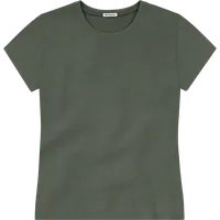StringKing Women's Heavy Pima Cotton T-Shirt - Relaxed Fit, Moss, Front