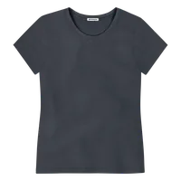 StringKing Women's FlexStyle Short Sleeve Crewneck T-Shirt - Sharp Fit, India Ink, Front
