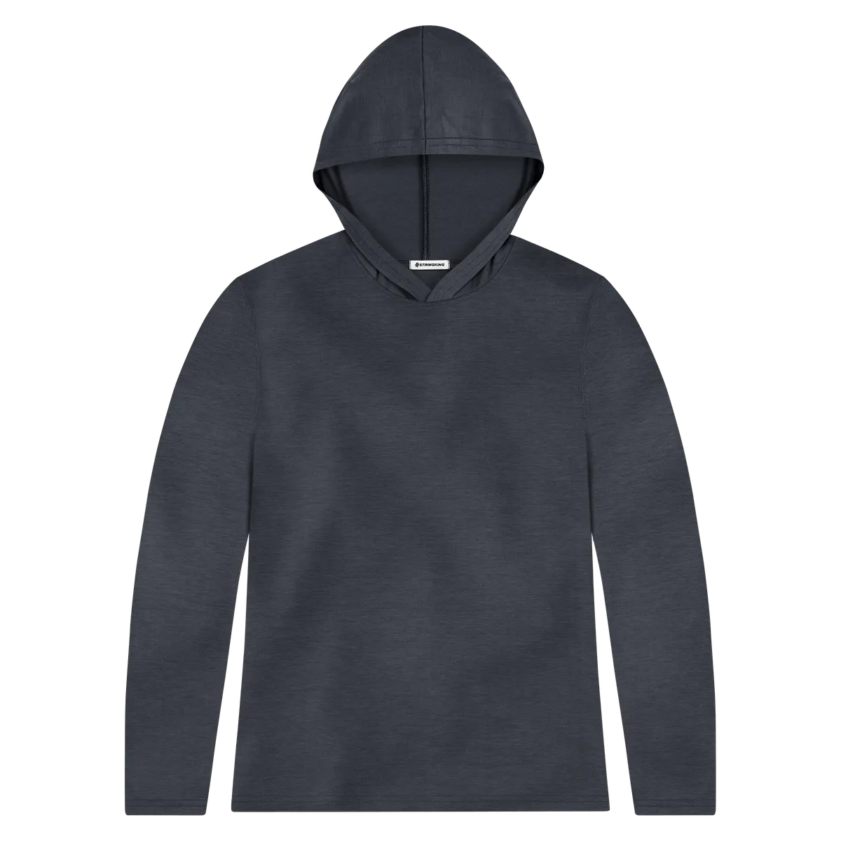 StringKing Women's FlexStyle Lightweight Hoodie - Sharp Fit, India Ink, Front