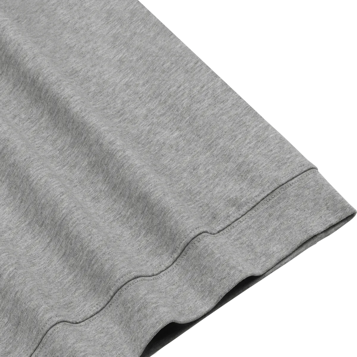 StringKing Men's Pima Cotton Henley Sweatshirt - Sharp Fit, Heather Gray, Fabric