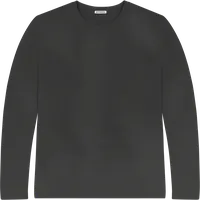 StringKing Men's StayWarm Long Sleeve T-Shirt - Relaxed Fit, Black, Front