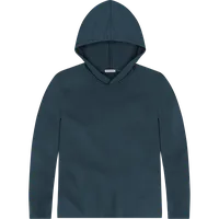 StringKing Women's Pima Cotton Lightweight Hoodie - Relaxed Fit, Navy, Front