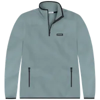 StringKing Men's Polartec Fleece Quarter Zip Pro - Sharp Fit, Slate, Front