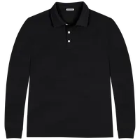 StringKing Men's FlexStyle Long Sleeve Polo - Sharp Fit, Moonless Night, Front