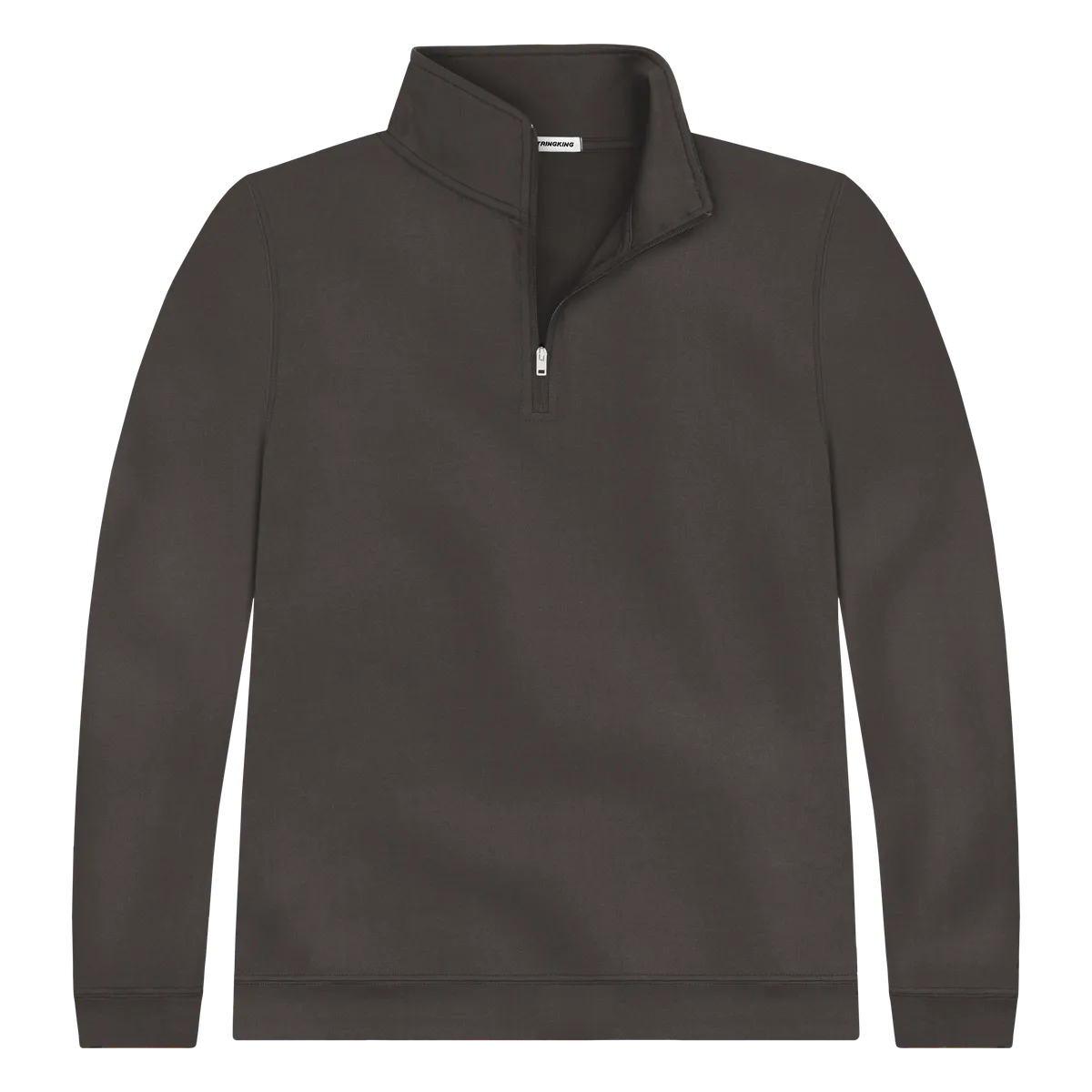 StringKing Men's FlexTech Quarter Zip - Sharp Fit, Charcoal, Front
