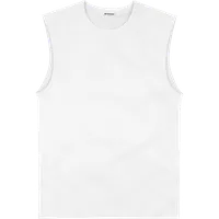 StringKing Men's StayWarm Tank Top - Compression Fit, White, Front