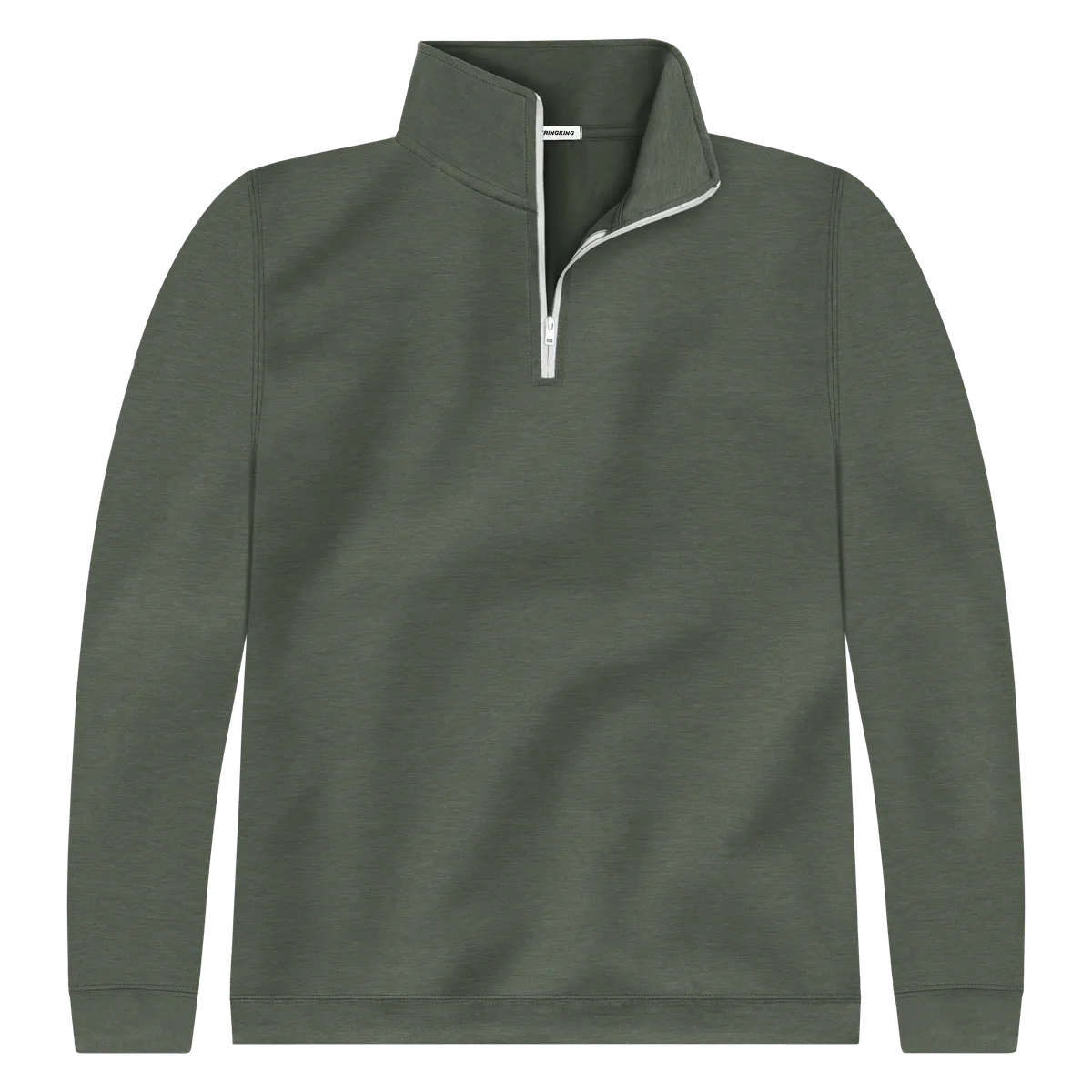 StringKing Men's FlexStyle Quarter Zip - Relaxed Fit, Thyme, Front