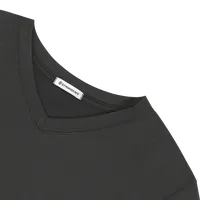 StringKing Men's FlexTech Long Sleeve V-Neck T-Shirt - Sharp Fit, Black, Detail