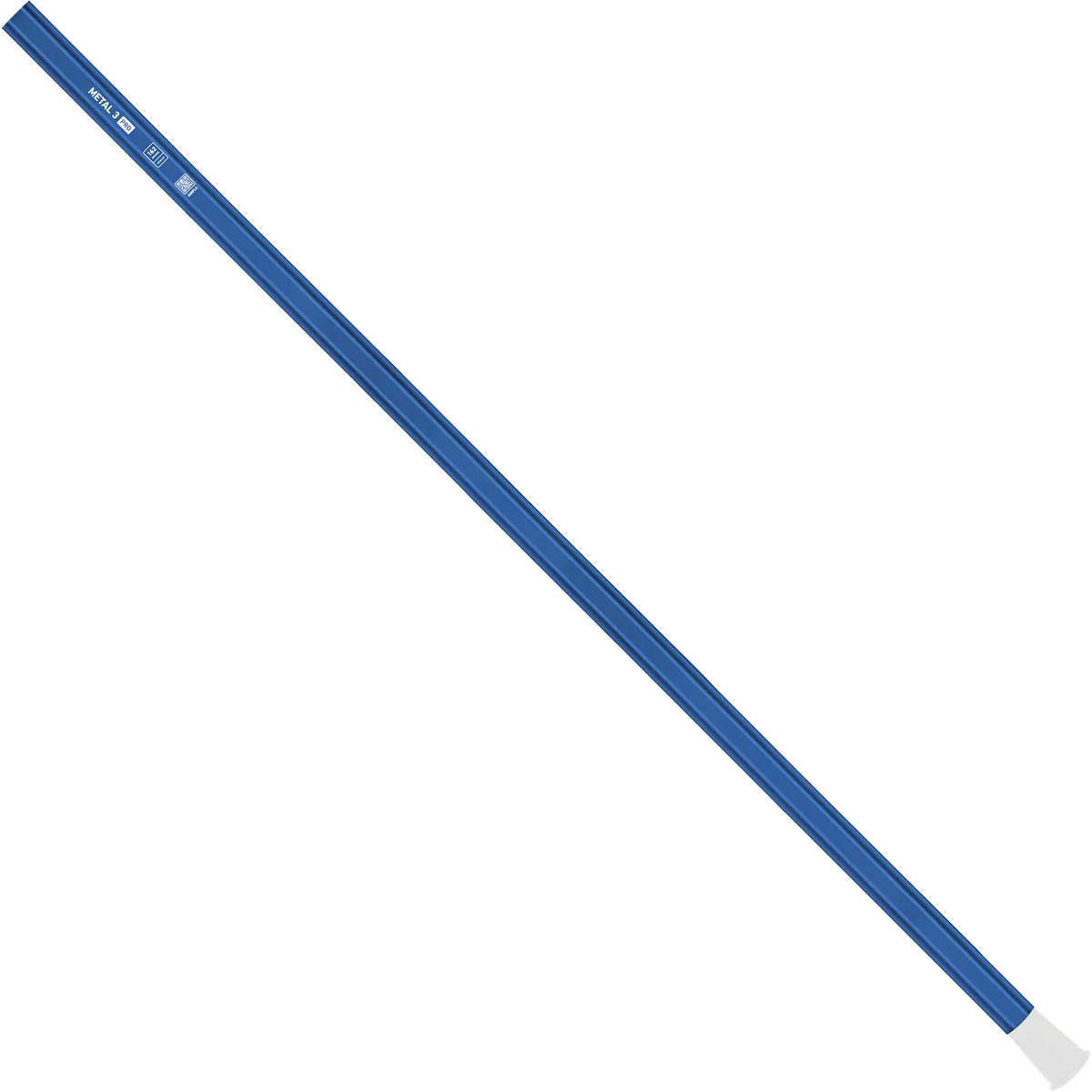 StringKing Metal 3 Pro Goalie - 162 Grams, Royal, Full Length, Angled, Left Side, With Butt End