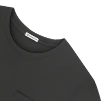 StringKing Men's Pima Jersey Pocket Tee - Sharp Fit, Black, Detail