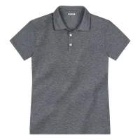 StringKing Men's FlexStyle Short Sleeve Polo - Sharp Fit, Heather Gray, Front