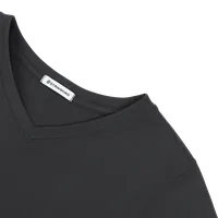 StringKing Women's FlexStyle Short Sleeve V-Neck T-Shirt - Sharp Fit, Moonless Night, Detail