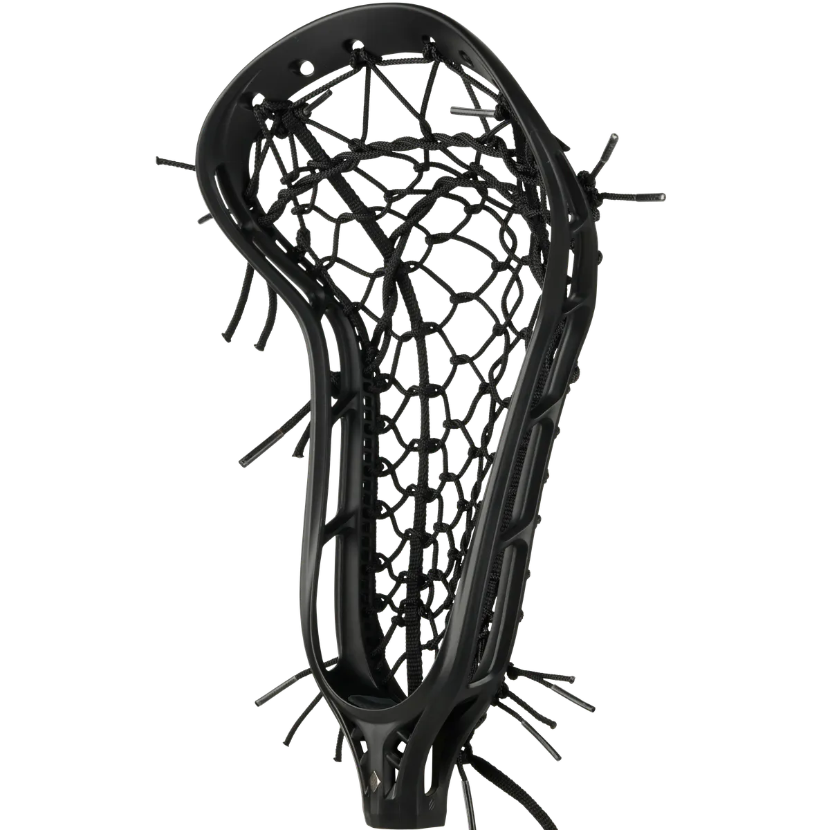 StringKing Women's Mark 2 Midfield - Strung, High, Tech Trad, Black / Black, Strung, Angled Front