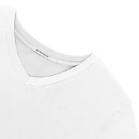StringKing Men's Pima Cotton V-Neck Sweatshirt - Sharp Fit, White, Detail