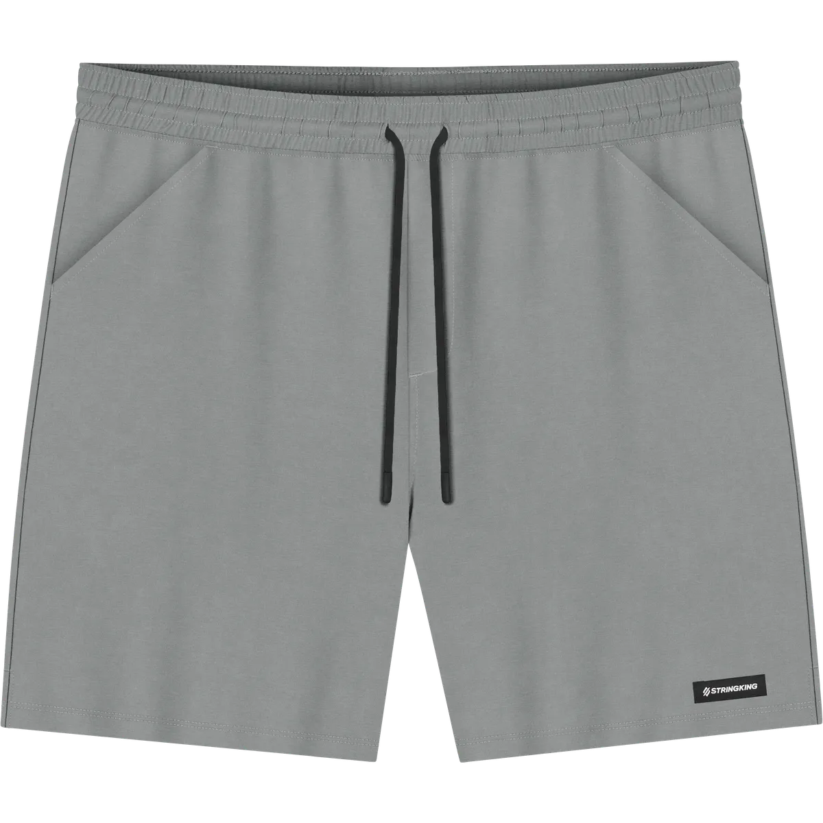 StringKing Men's Velocity Short - Sharp Fit, Gray, 6 inch, Front
