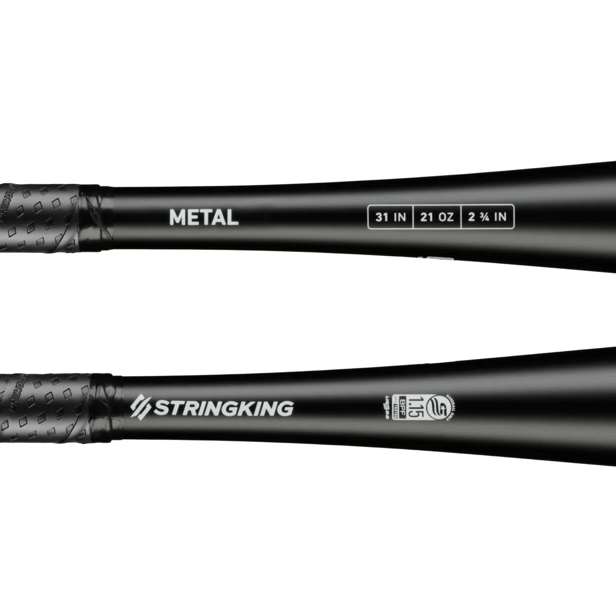 StringKing Metal USSSA - Drop 10, 31" / 21 oz, Black, Bat Details, Horizontal