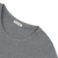 StringKing Women's FlexStyle Short Sleeve Crewneck T-Shirt - Sharp Fit, Heather Gray, Detail